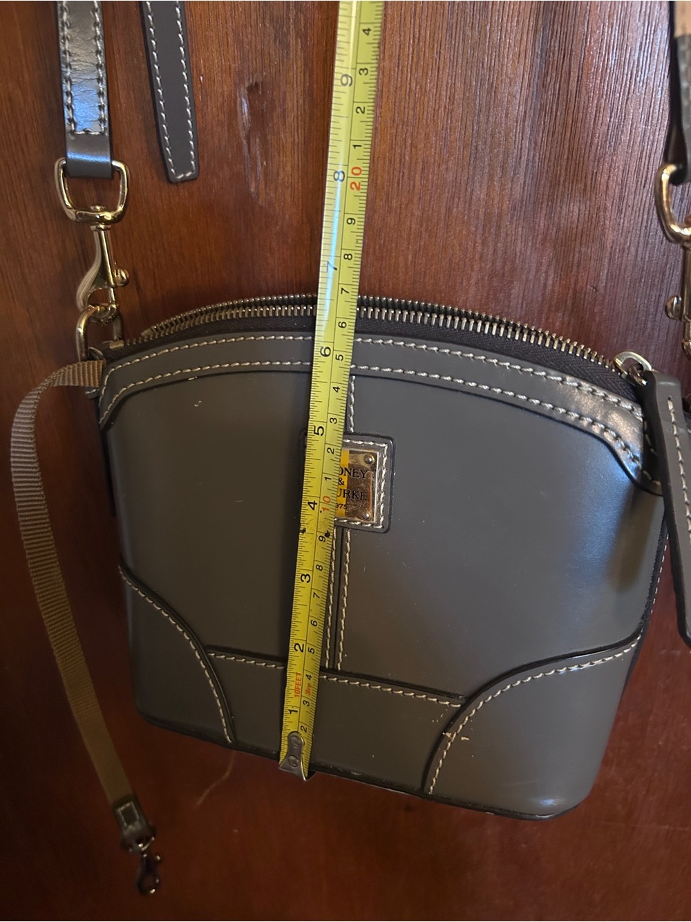 Two purse lot deal- dooney and bourke grey purse and teal orange crossbody - Picture 11 of 12